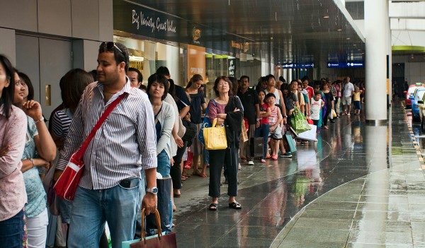 Christmas shoppers